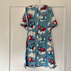 Sleeping Baby Zipadee Zip Sleep Sack Airplane Helicopter Print 6-12 months